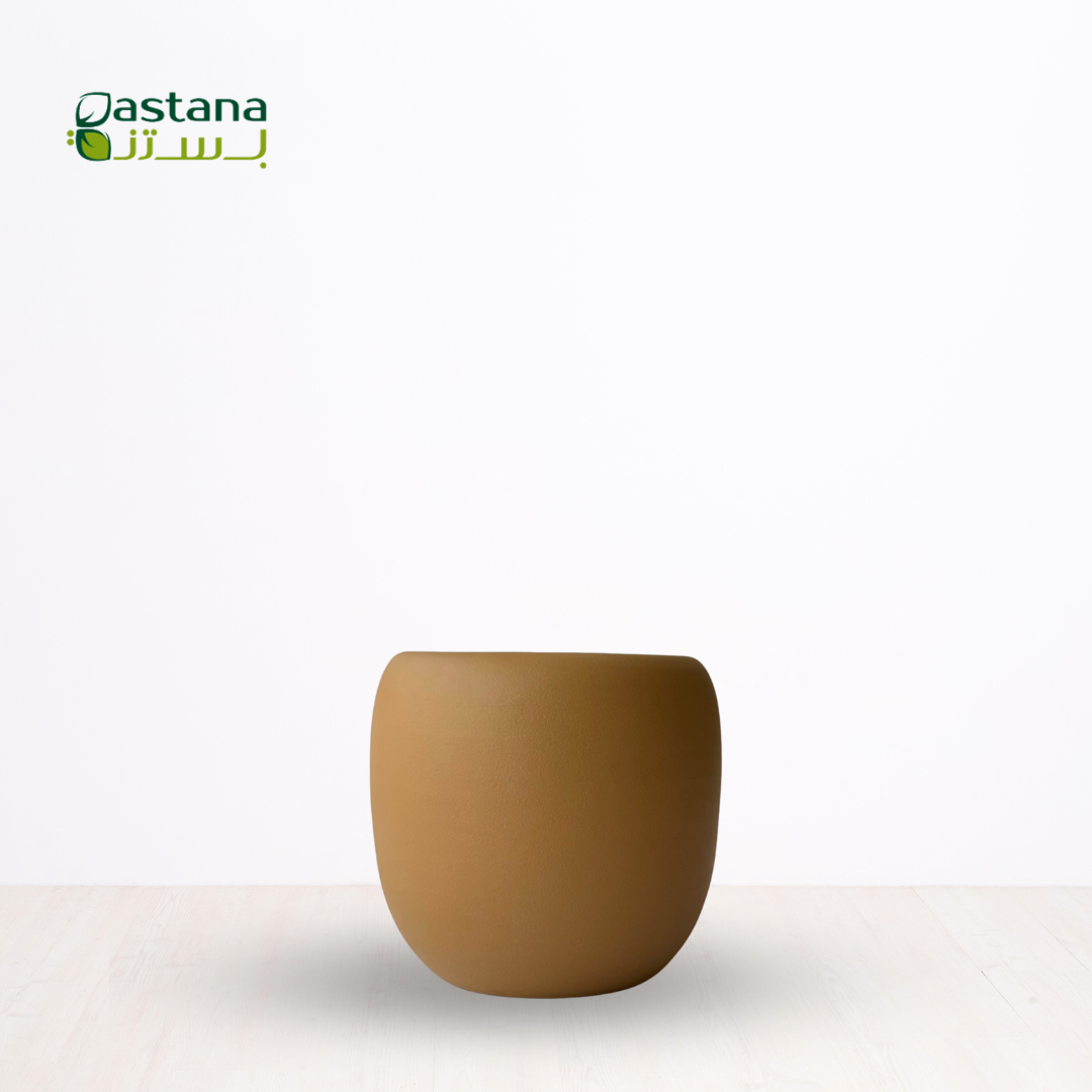 CERAMIC POT ( Mustard )