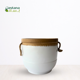 CERAMIC POTS ( White )