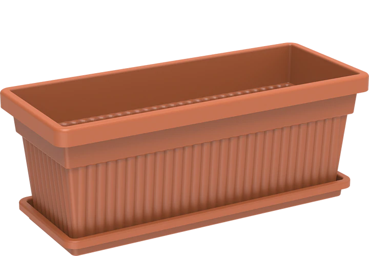 Rectangular Planter with Tray