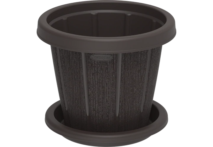 Cedargrain pot with Tray