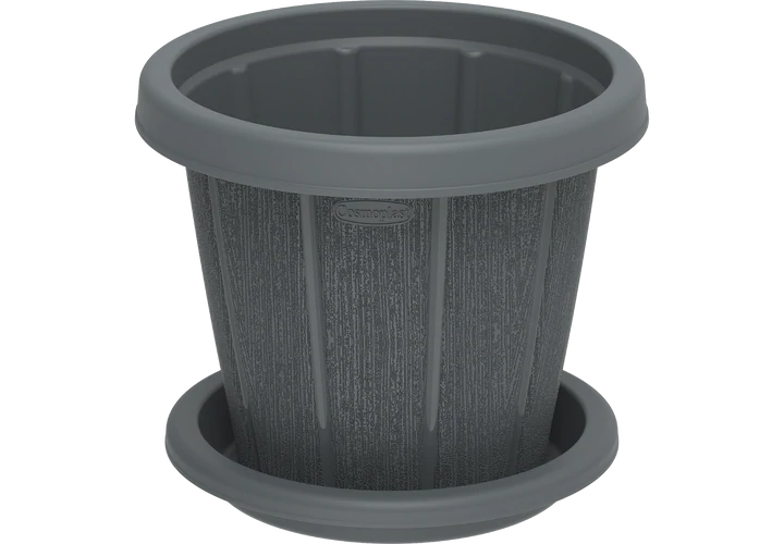 Cedargrain pot with Tray