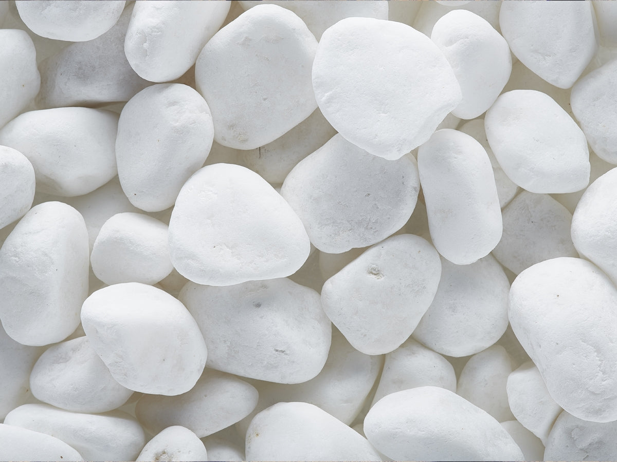 River Stone/ Pebbles (10 kg/bag), Snow White