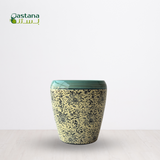 Ceramic Pot #1, Blue Top