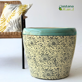 Ceramic Pot #1, Blue Top