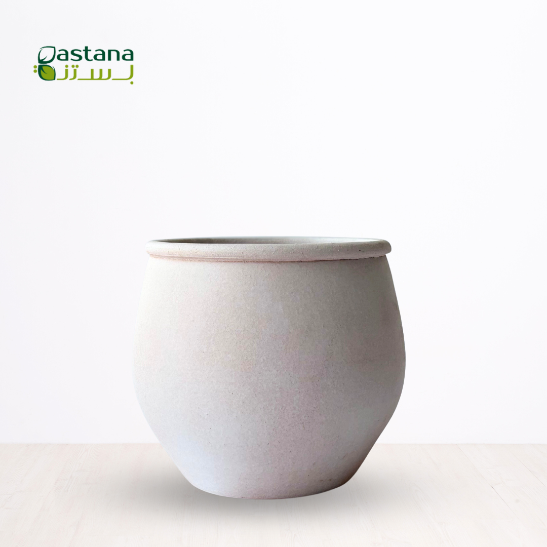 Fibber Clay Pot ( White )