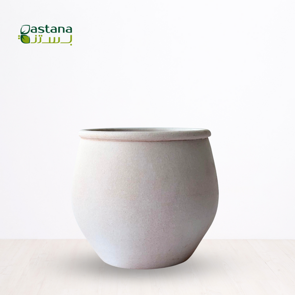 Fibber Clay Pot ( White )