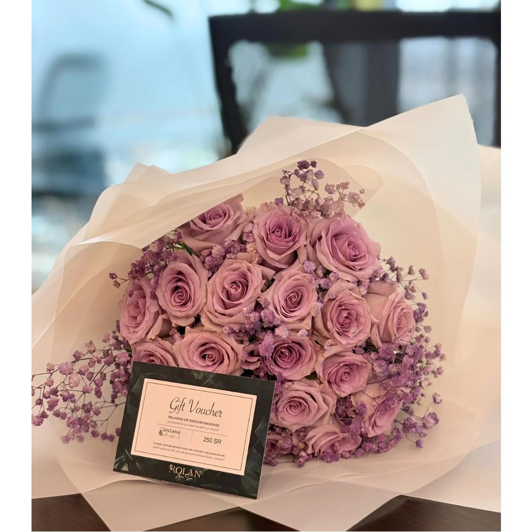 Flower Bouquet & Home spa gift.