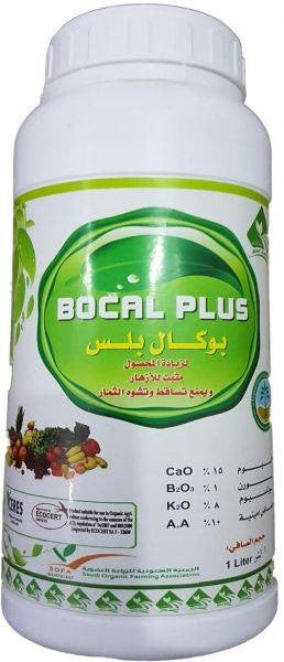 Organic additive foliar fertilizer rich on Ca, Bo, K to improve flowering and fruit quality. Made in Saudi Arabia