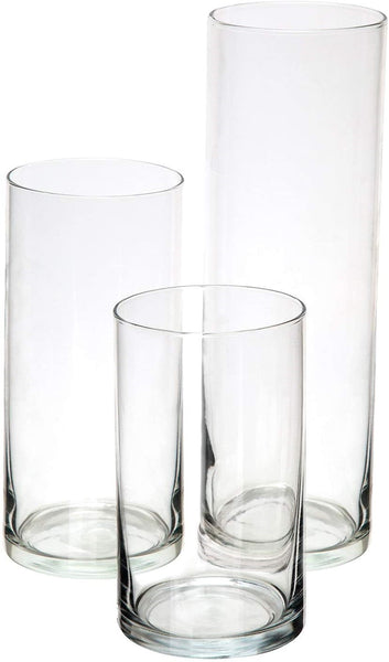Cylindrical Glass Vase