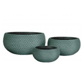 Bowl shape Fiber Clay Pots- China