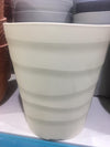 Plastic pots modern clay style