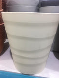 Plastic pots modern clay style