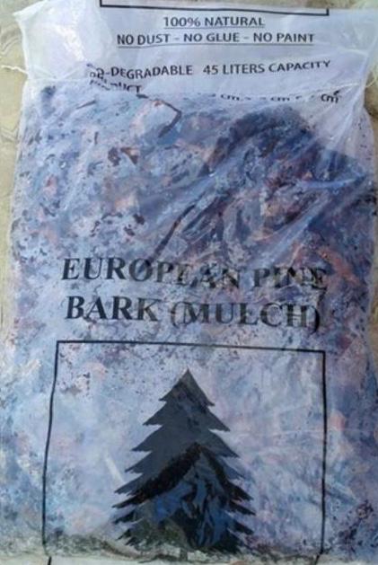 Natural wood bark mulch- 45 Litres - Europe