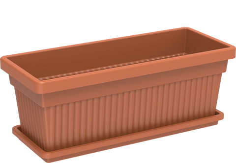 Rectangular Planter with Tray