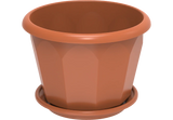 Hexagonal pot with Tray