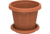 Cedargrain pot with Tray