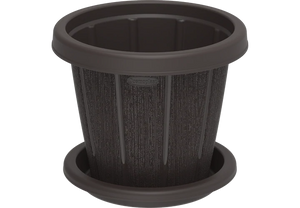 Cedargrain pot with Tray