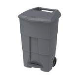STEP-ON Waste Bin with Pedal & Wheels
