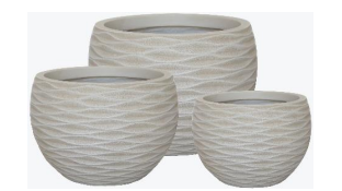 Oval Shape Fiber Clay Pots - China