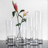 Cylindrical Glass Vase