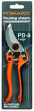 Fiskars Pruning shears, Large (PB-8), steel blades, Length: 21 cm, Black/Orange - Made in Finland
