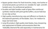 Fiskars Pruning shears, Large (PB-8), steel blades, Length: 21 cm, Black/Orange - Made in Finland