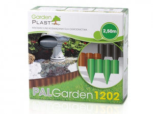PalGarden garden palisade GREEN 2.5 m length - height 12.5 cm above soil surface- width 6 cm.